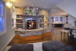 Cozy up to the Gas Fireplace or Watch the Big Game